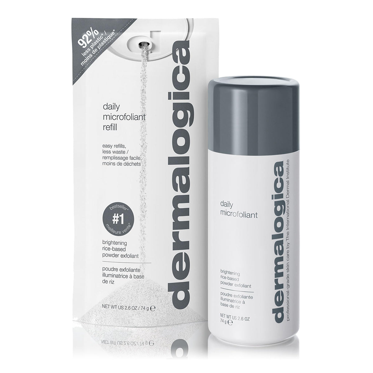 Dermalogica Daily Microfoliant, polvo exfoliante, ayuda a eliminar impurezas superficiales para piel más radiante.