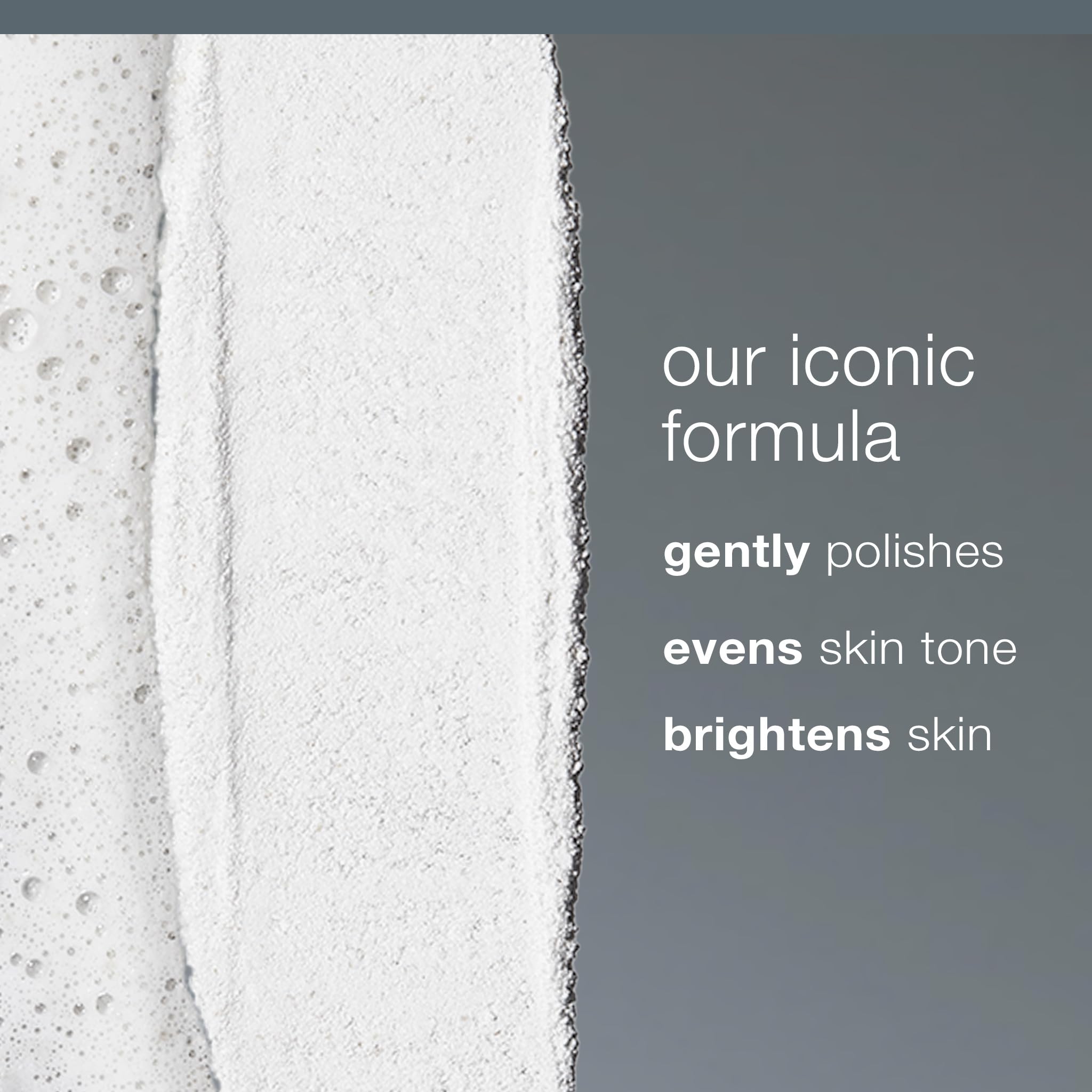 Dermalogica Daily Microfoliant, textura cremosa al contacto, sensación de pulido al instante