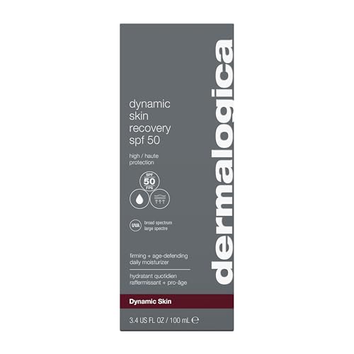 Dermalogica Dynamic Skin Recovery SPF50, textura suave, aplicación ligera para todo el día.