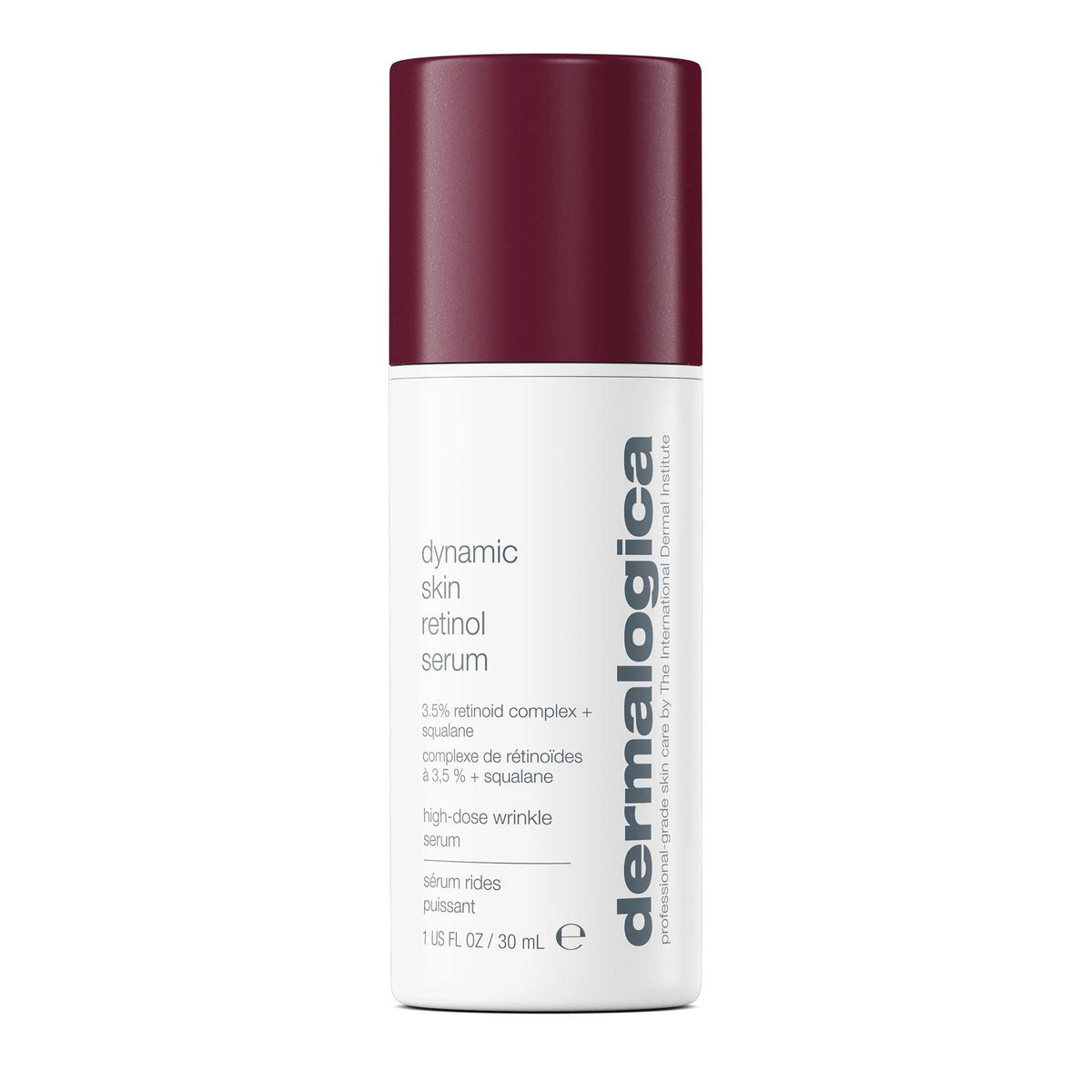 Dermalogica Dynamic Skin Retinoides, bote elegante para uso nocturno y textura refinada.