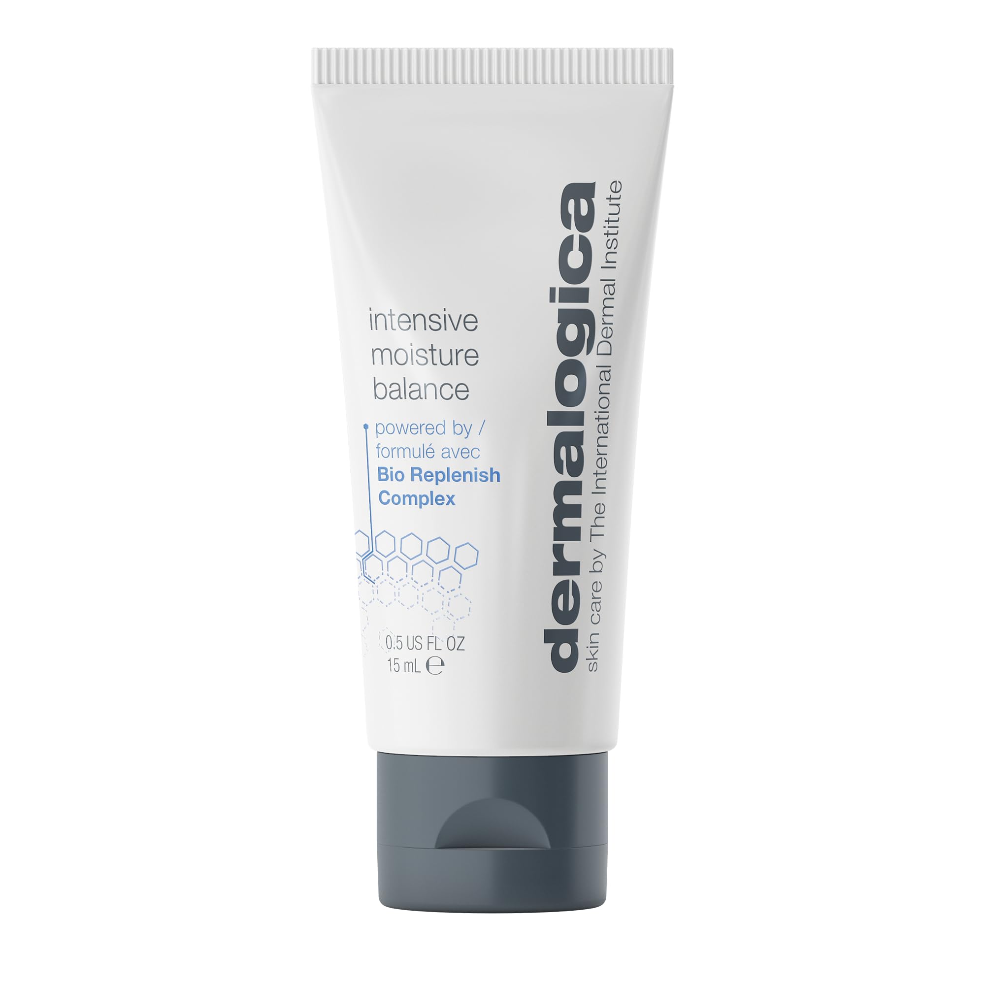 Dermalogica Intensive Moisture Balance: image de la bouteille, hydratation durable pour peau sèche.