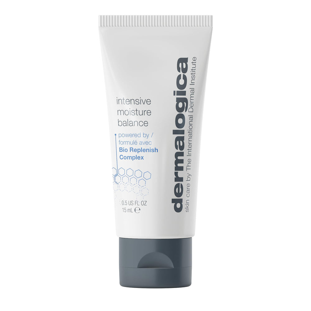 Dermalogica Intensive Moisture Balance: image de la bouteille, hydratation durable pour peau sèche.