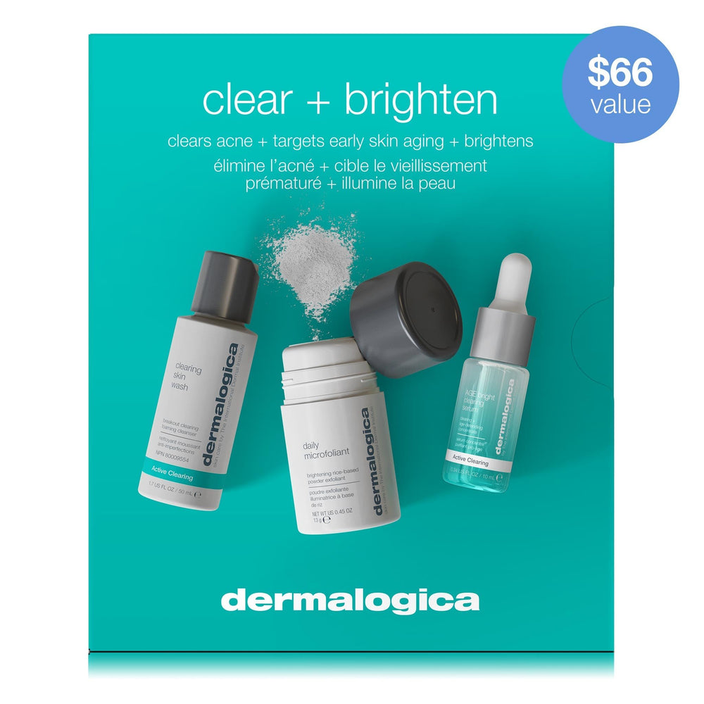 Dermalogica kit rutina mañana noche, guía de cuidado diario