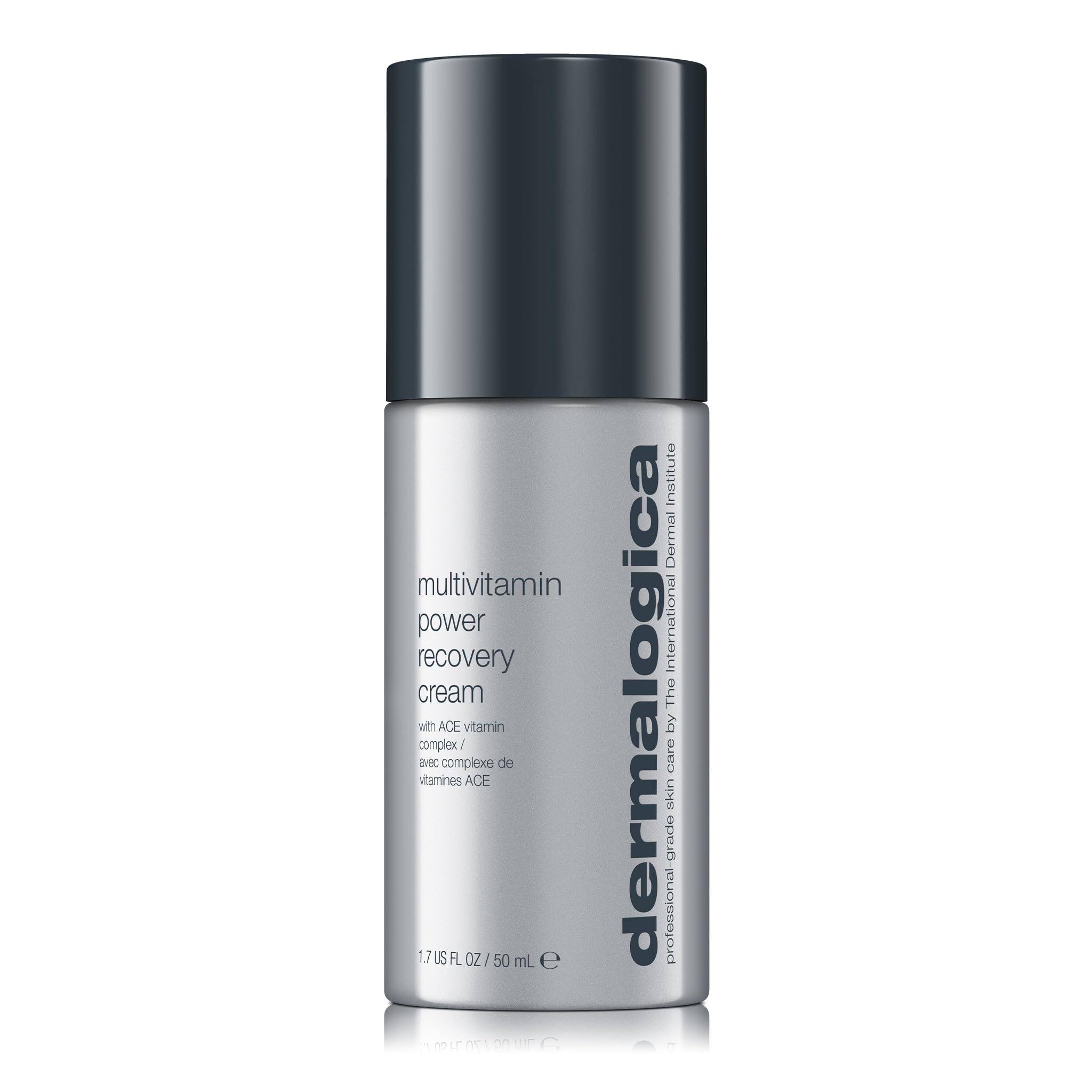 Dermalogica MultiVitamin Power Recovery Cream – bouteille visible, hydratation durable pour la peau.