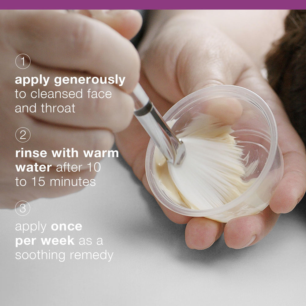 Ácido láctico exfolia suavemente con Dermalogica Multivitamin Power Recovery Masque.