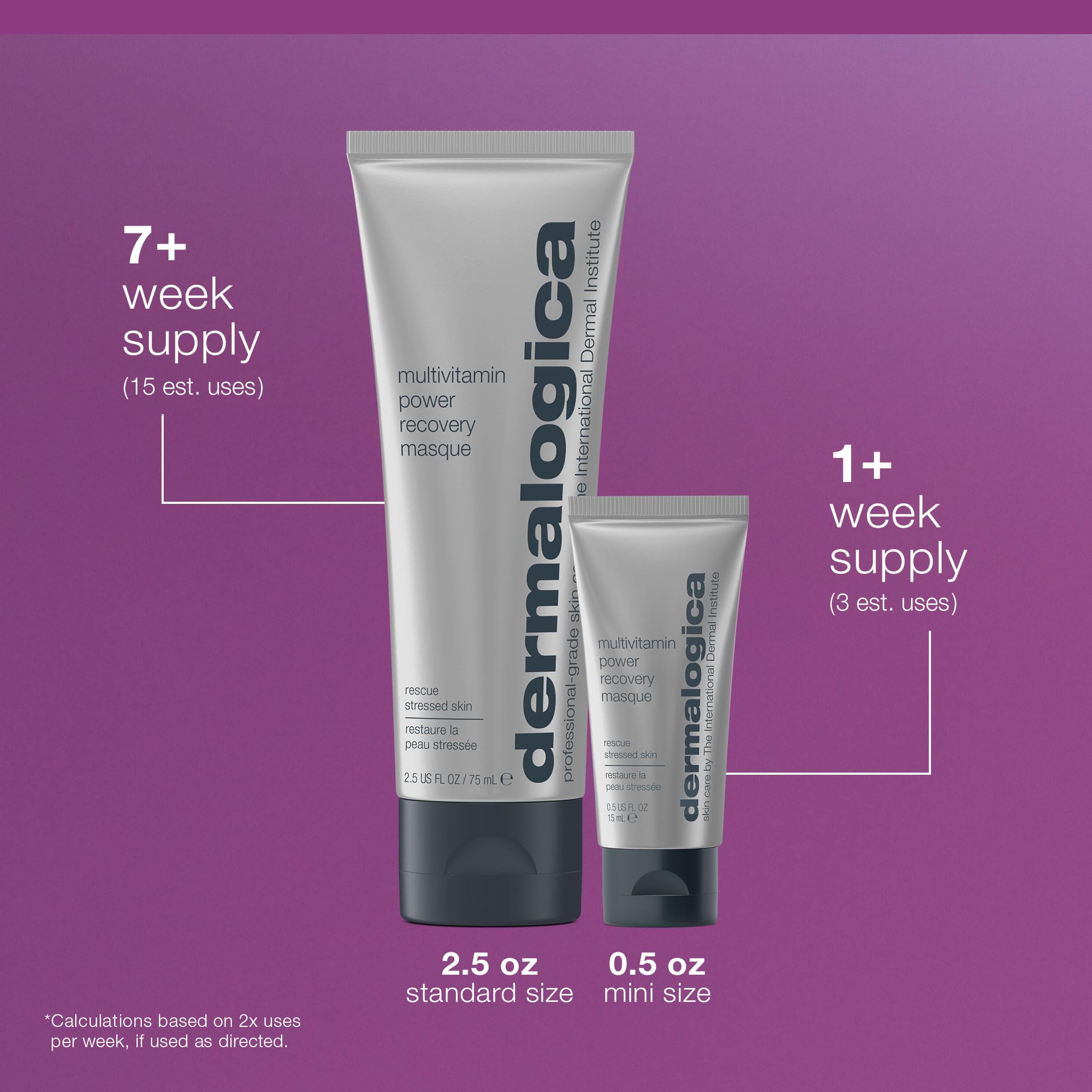 Rutina rápida con Dermalogica Masque en 10–15 minutos de tratamiento.