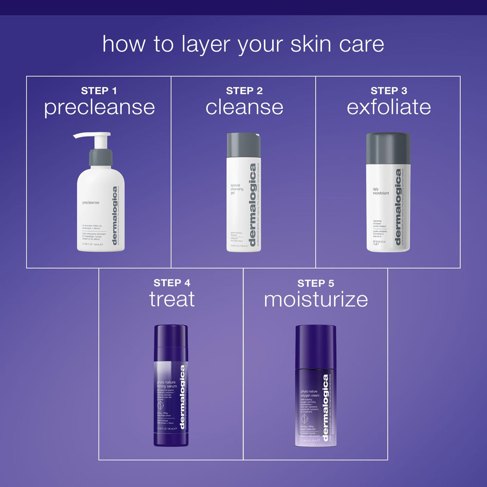 Dermalogica Phyto-Nature Firming Serum consistencia cremosa, adecuada para piel sensible.