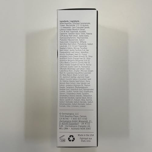 Frasco de PowerBright con textura cremosa que se absorbe rápido