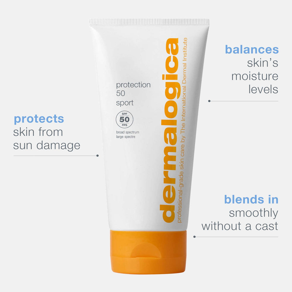 Dermalogica Protection 50 Sport application corps: usage pratique lors d'activités en plein air.