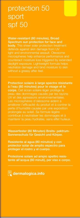 Dermalogica Protection 50 Sport application visage: couverture uniforme et absorption rapide.