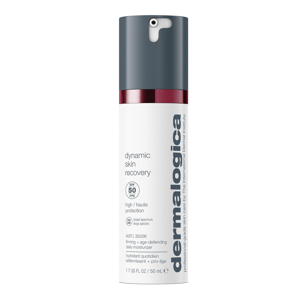 Dermalogica Dynamic Skin Recovery SPF50 en botella, protege la piel a diario.