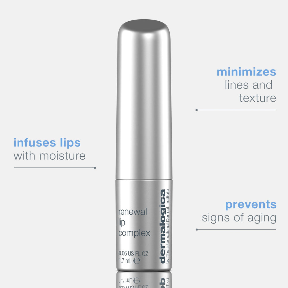 Dermalogica renovación labios, textura nutritiva que deja labios suaves.