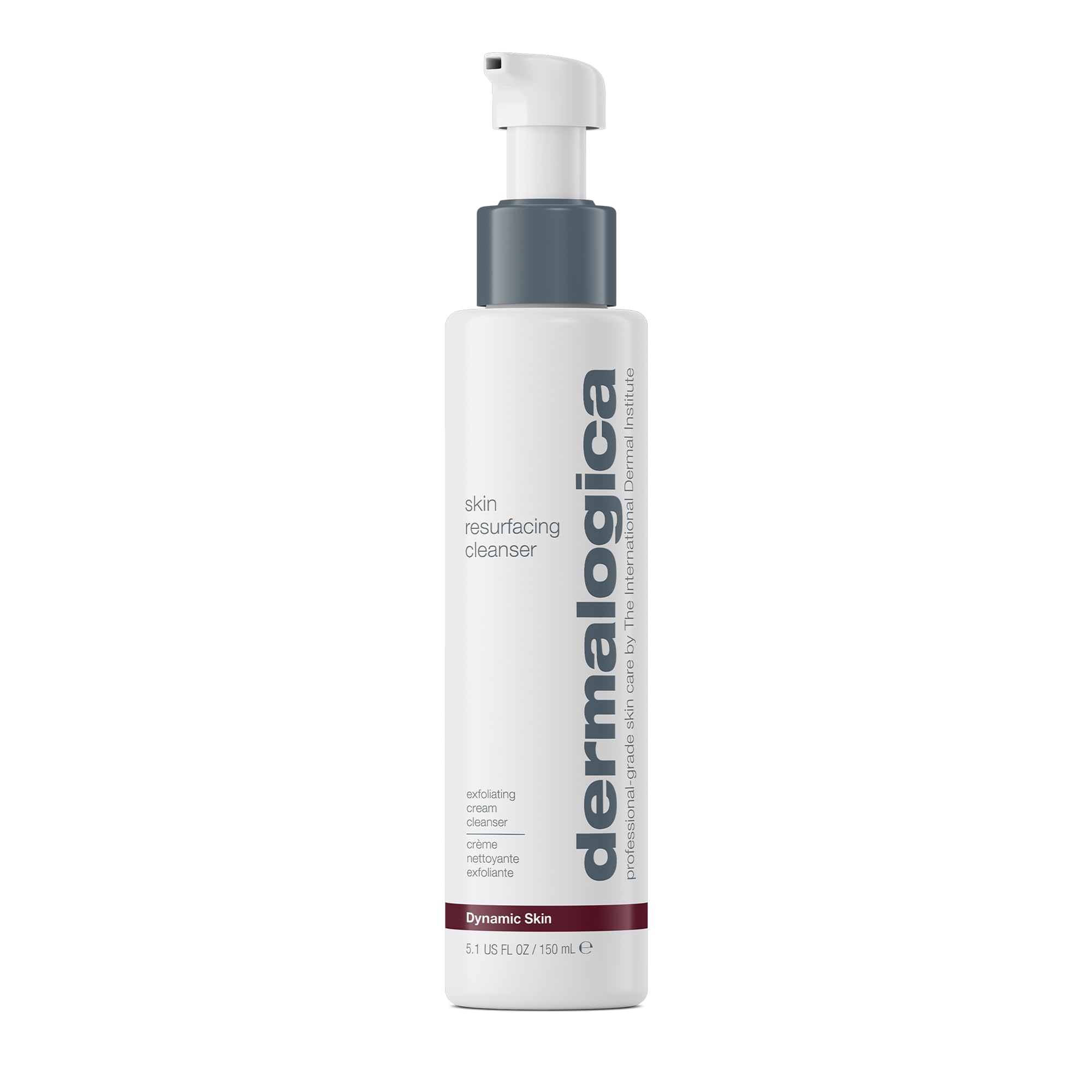 Dermalogica Skin Resurfacing Cleanser, botella frontal, exfoliación suave para piel más clara.