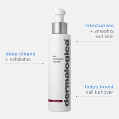 Dermalogica Skin Resurfacing Cleanser, textura de espuma, limpia y suaviza la piel.