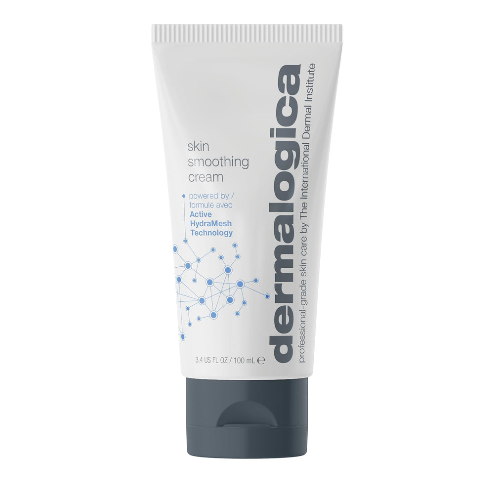Dermalogica Skin Smoothing Cream, frasco visible, hidratación prolongada de 48 horas.