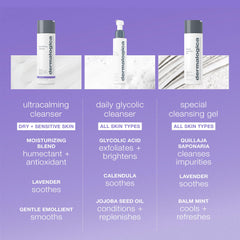 Aplicación suave de Dermalogica Ultracalming en la cara