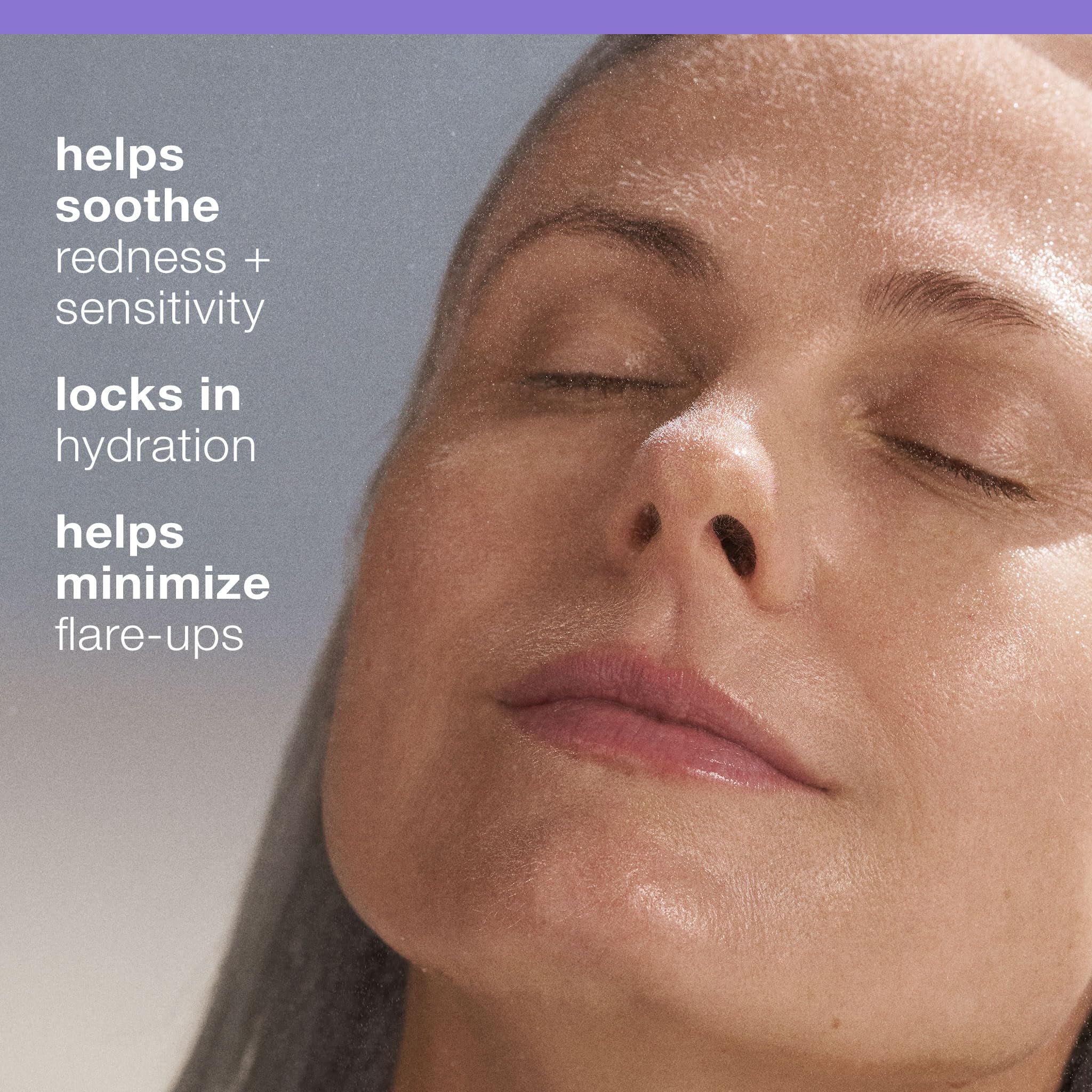 Dermalogica Ultracalming Bruma, aplicación en rostro, calma el enrojecimiento de piel sensible.