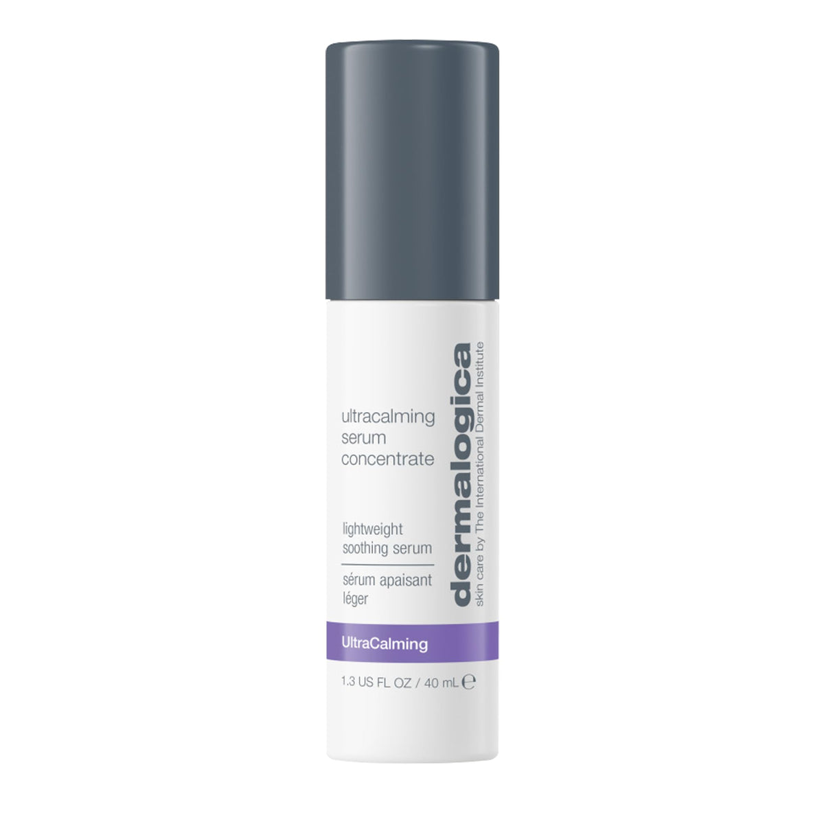 Dermalogica Ultracalming Serum Concentrate en botella: calma irritaciones de piel sensible.