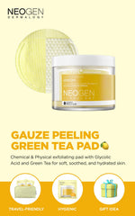DERMALOGY Bio-Peel Gauze Lemon Pads: textura doble para eliminar células muertas con cuidado.