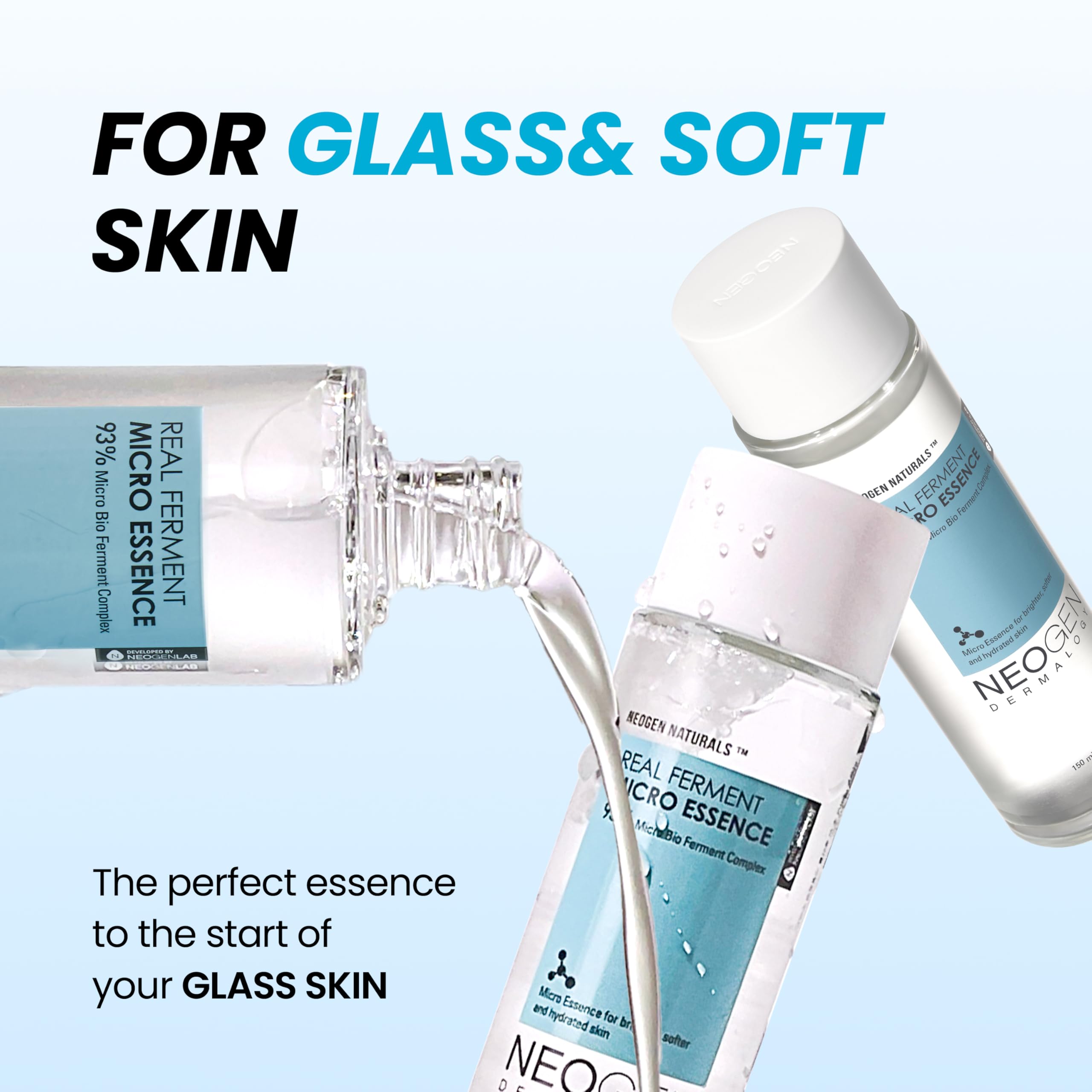 DERMALOGY NEOGENLAB hydratation instantanee visage et texture legere prête a penetrer.