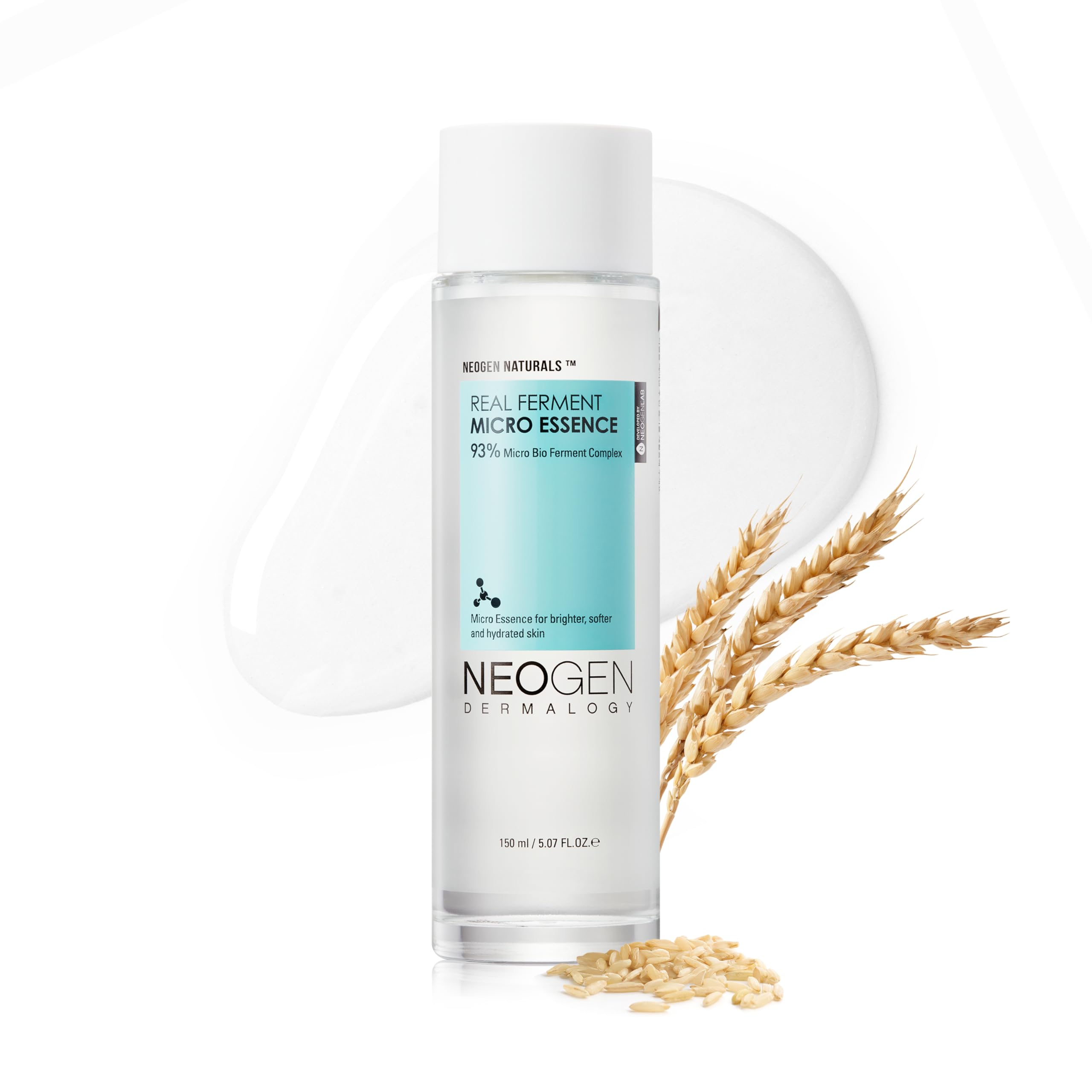 DERMALOGY NEOGENLAB Real Ferment Micro Essence bouteille offrant une hydratation rapide.