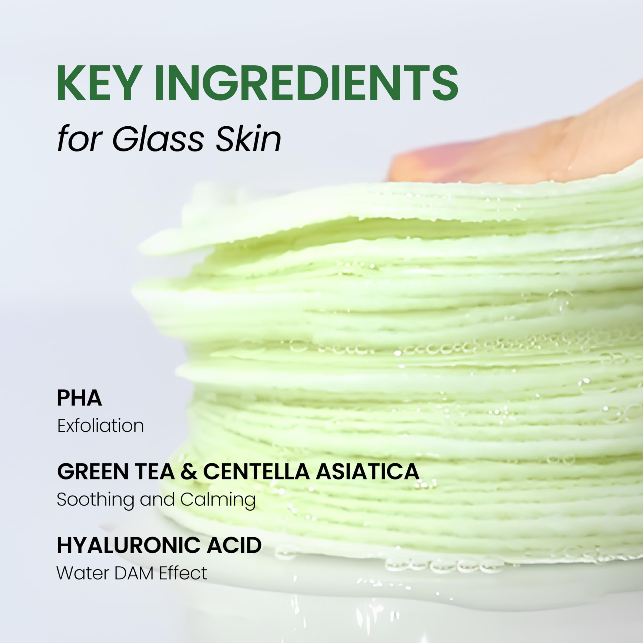 Aplicación de Bio-Peel en la piel para limpiar y humectar.