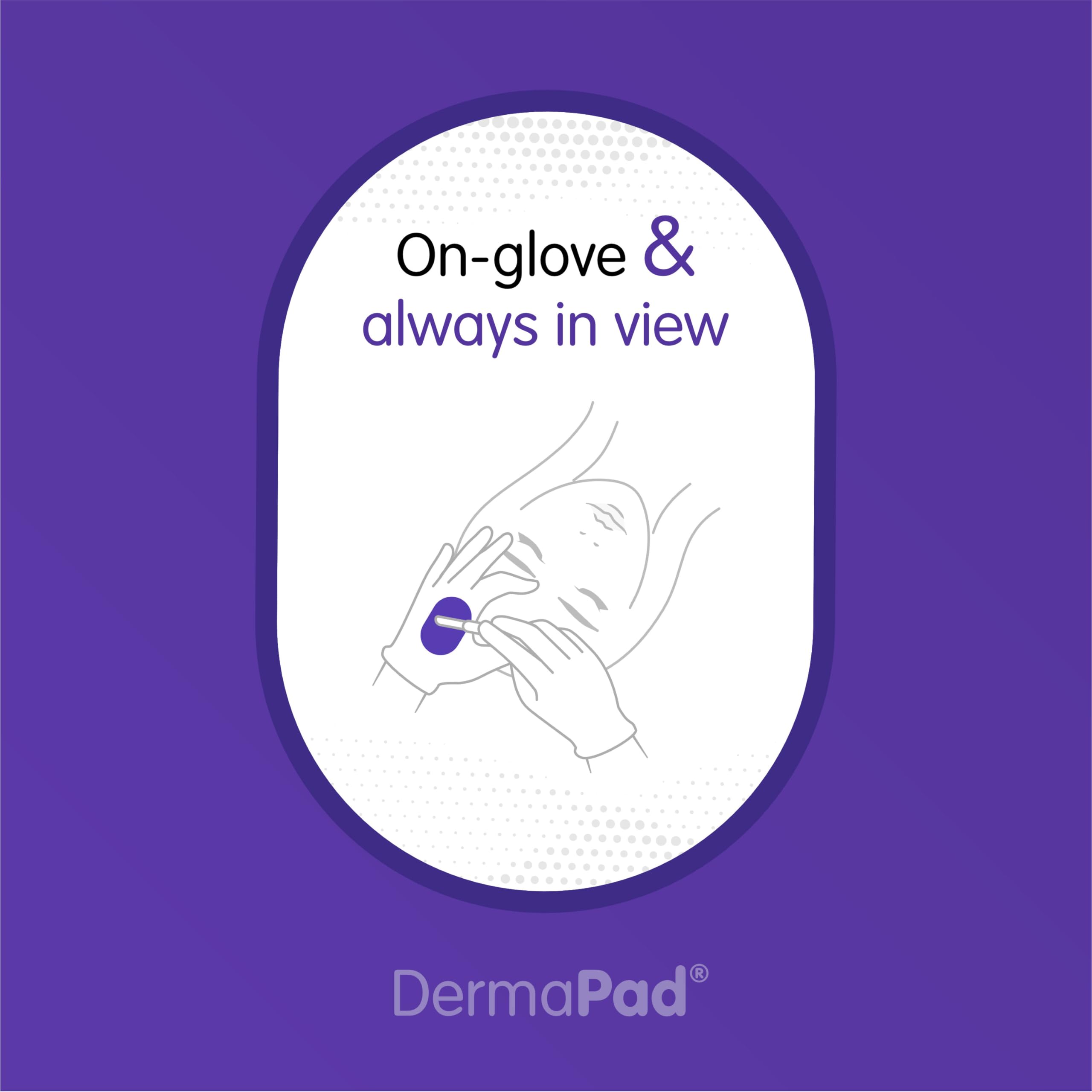 DermaPad: desecho higiénico encapsulado tras el tratamiento.