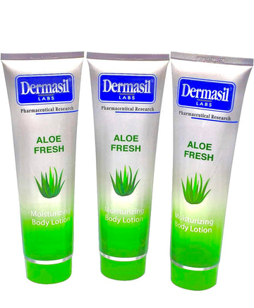Dermasil Aloe Fresh Crema Cuerpo: dispensador práctico para uso diario.