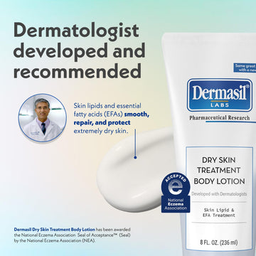 Dermasil loción con aceites naturales y extractos botánicos nutritivos.