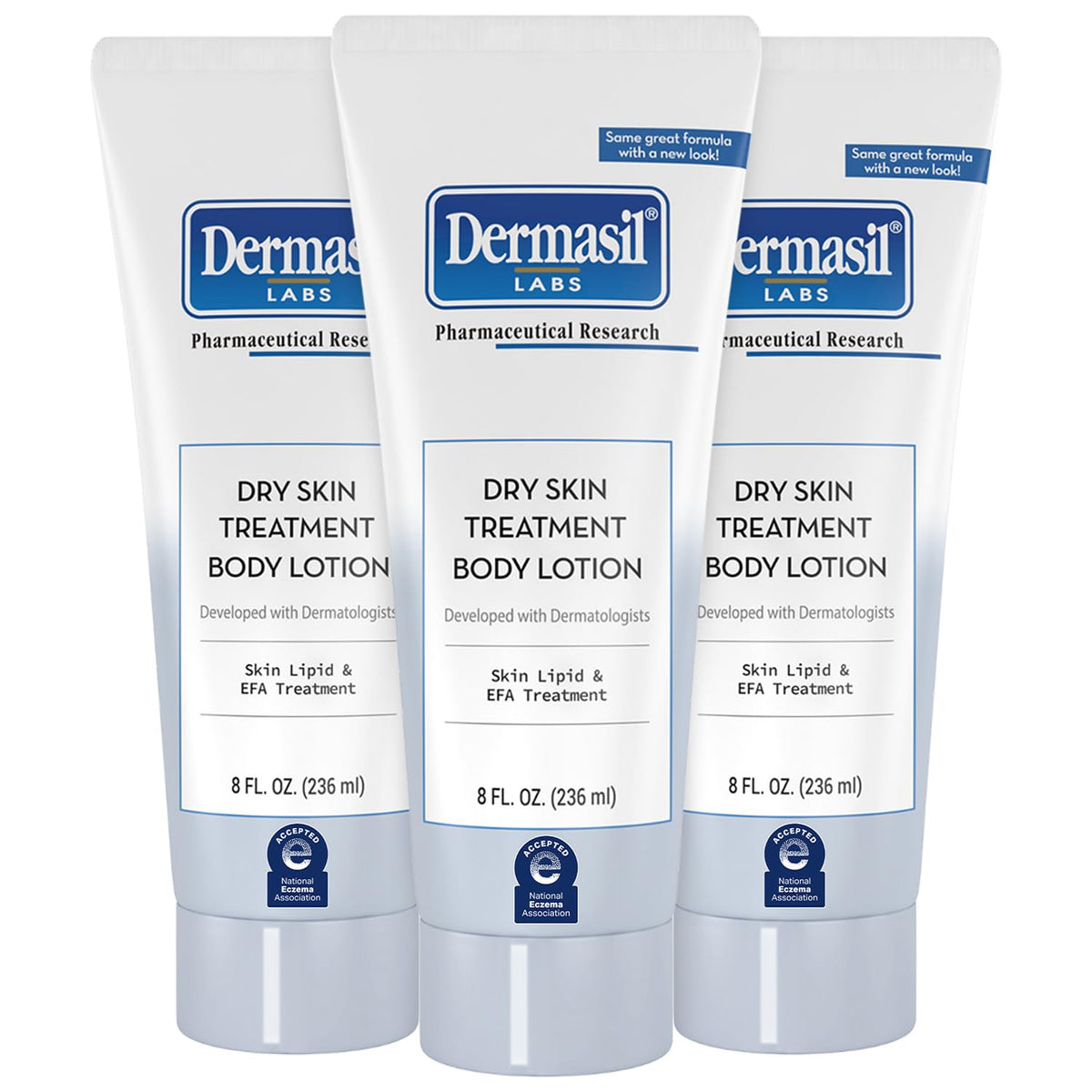 Dermasil loción corporal para piel seca, hidratación profunda para uso diario.