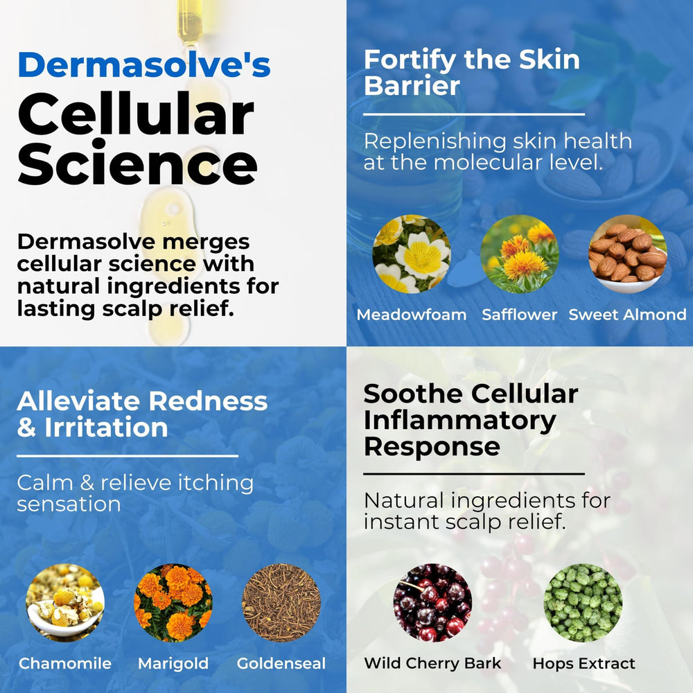 Dermasolve huile meadowfoam – nourrissante pour cheveux secs et cuir chevelu.
