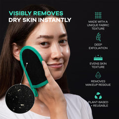 Dermasuri guante exfoliante para rostro y cuerpo, elimina células muertas para piel suave