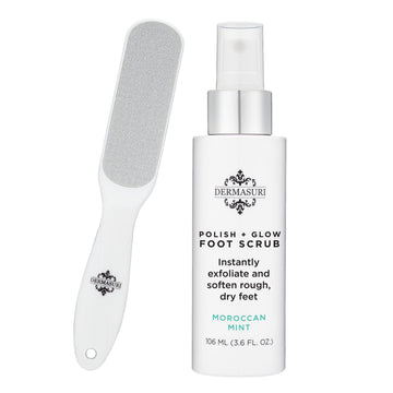 Dermasuri spray-pie-aplicacion-botella: facilita aplicar el producto para exfoliar en casa.