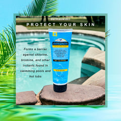 DermaSwim loción pre-nado evita irritación y picor tras la exposición al agua.