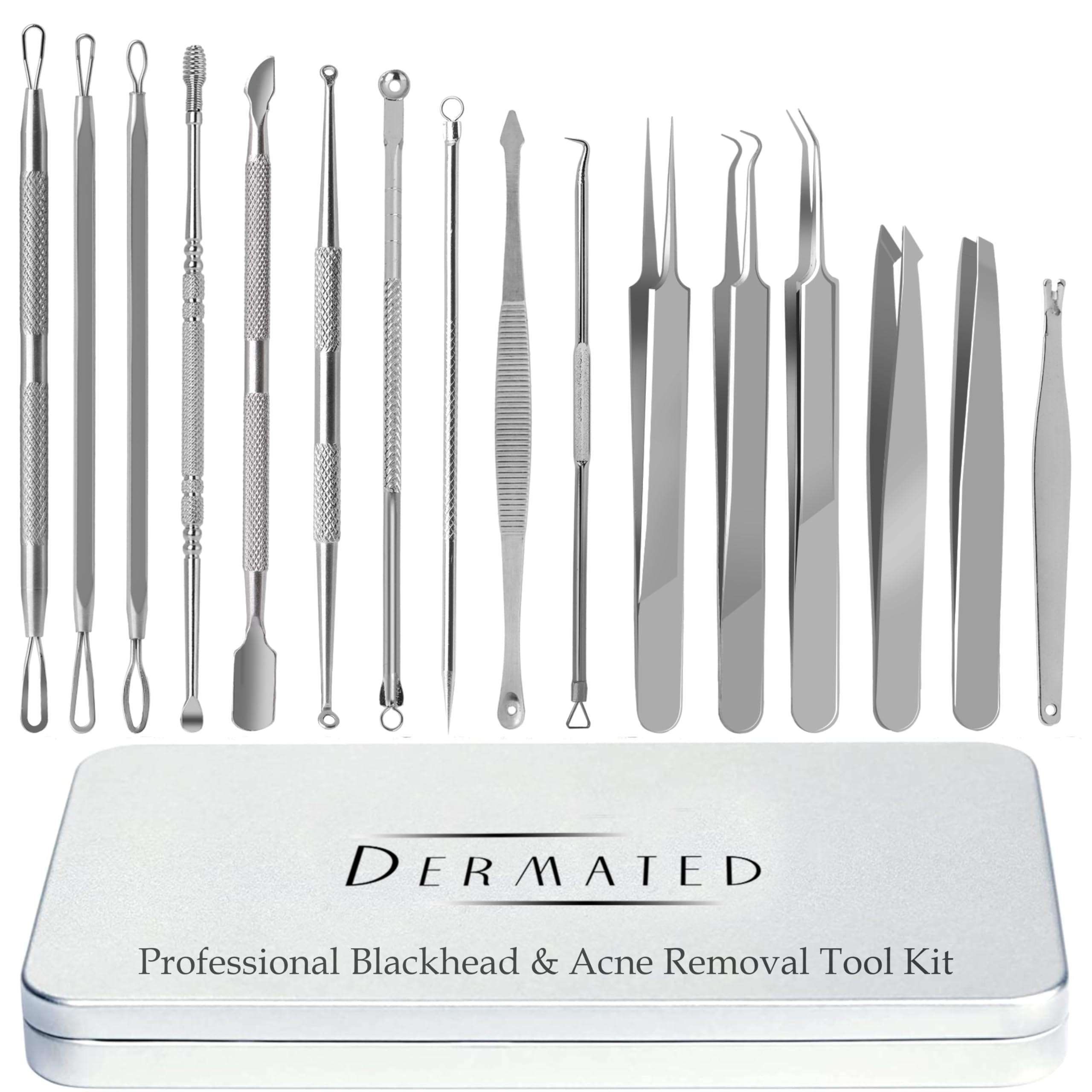 DERMATED caja de guardado portable para kit de cuidado de la piel