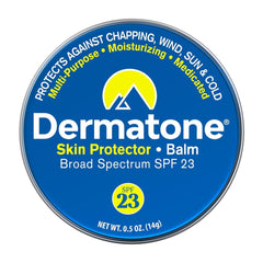 Dermatone balsamo para rostro y labios con SPF23, protege del sol en exterior.