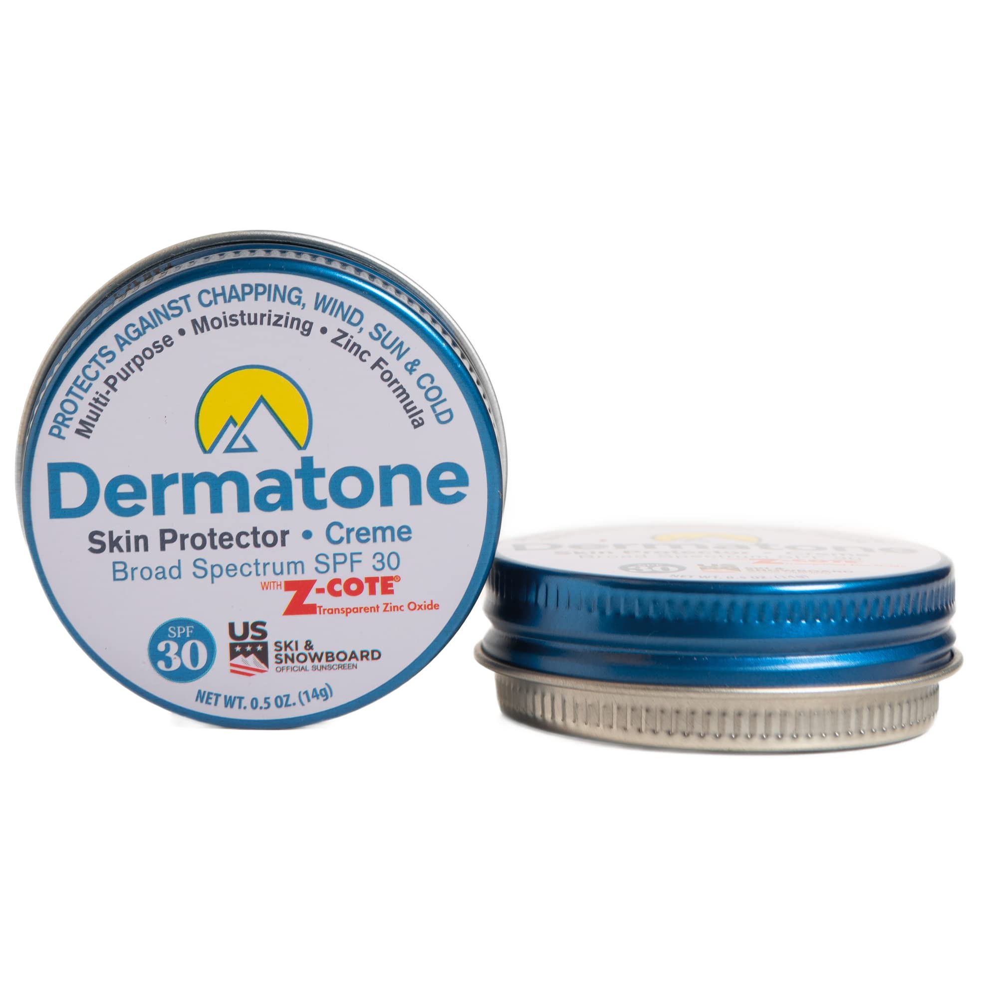 DERMATONE protección de zinc, envase pequeño para frío extremo y piel protegida.