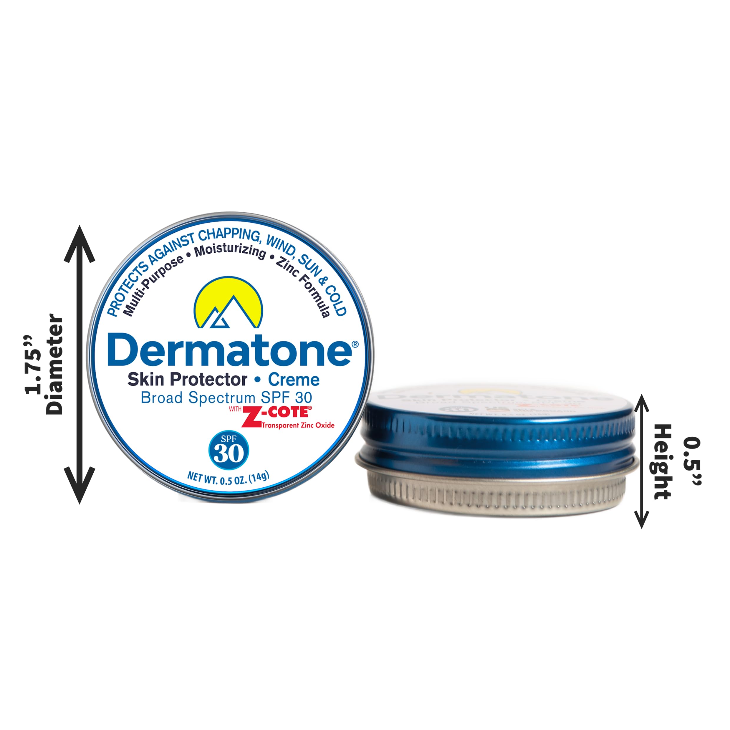 DERMATONE protección de zinc, uso en escalada y senderismo con SPF 30.