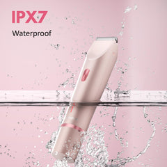 Dermave Bikini Trimmer cabeza ergonómica para seguir los contornos del cuerpo.
