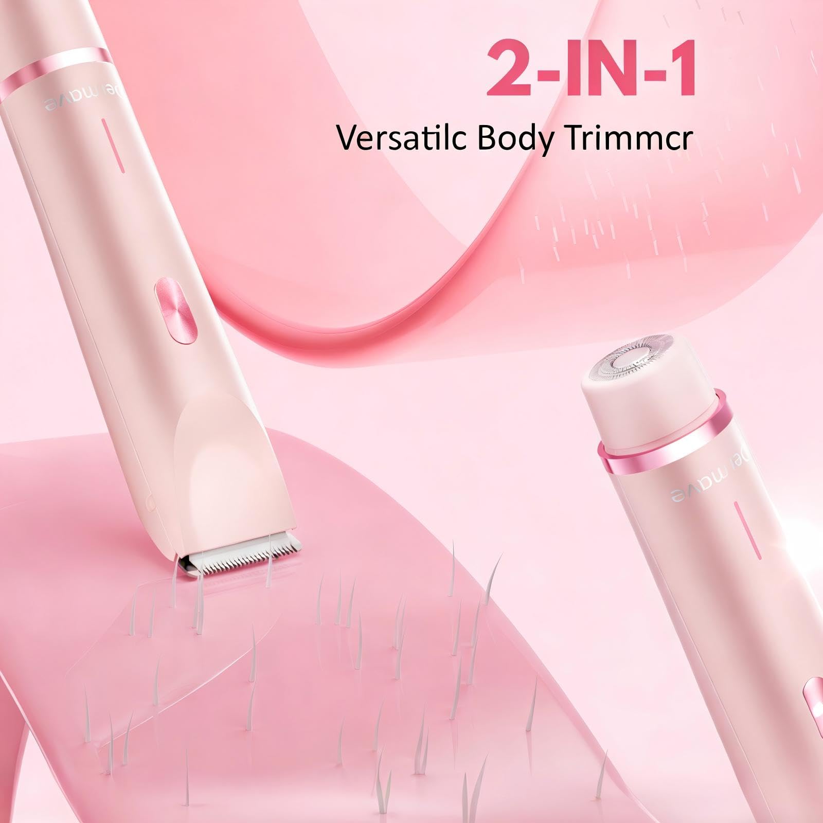 Dermave Bikini Trimmer incluye guia peine para ajustar la longitud deseada.