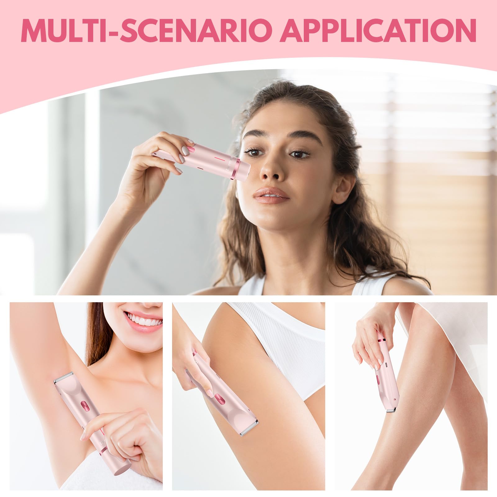 Dermave Bikini Trimmer ofrece hasta 120 minutos de uso por carga.