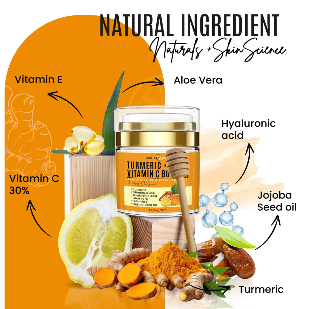 DERMAXGEN crema facial ingredientes naturales, fórmula vegana y libre de parabenos.