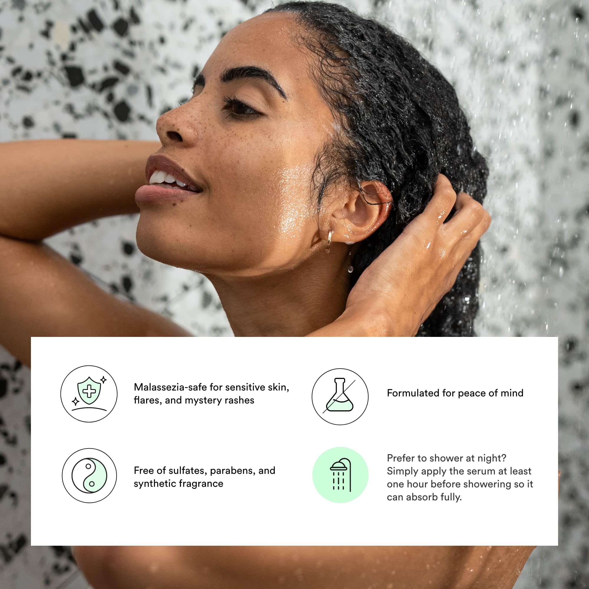 Dermazen aplicación en la ducha brinda alivio al picor