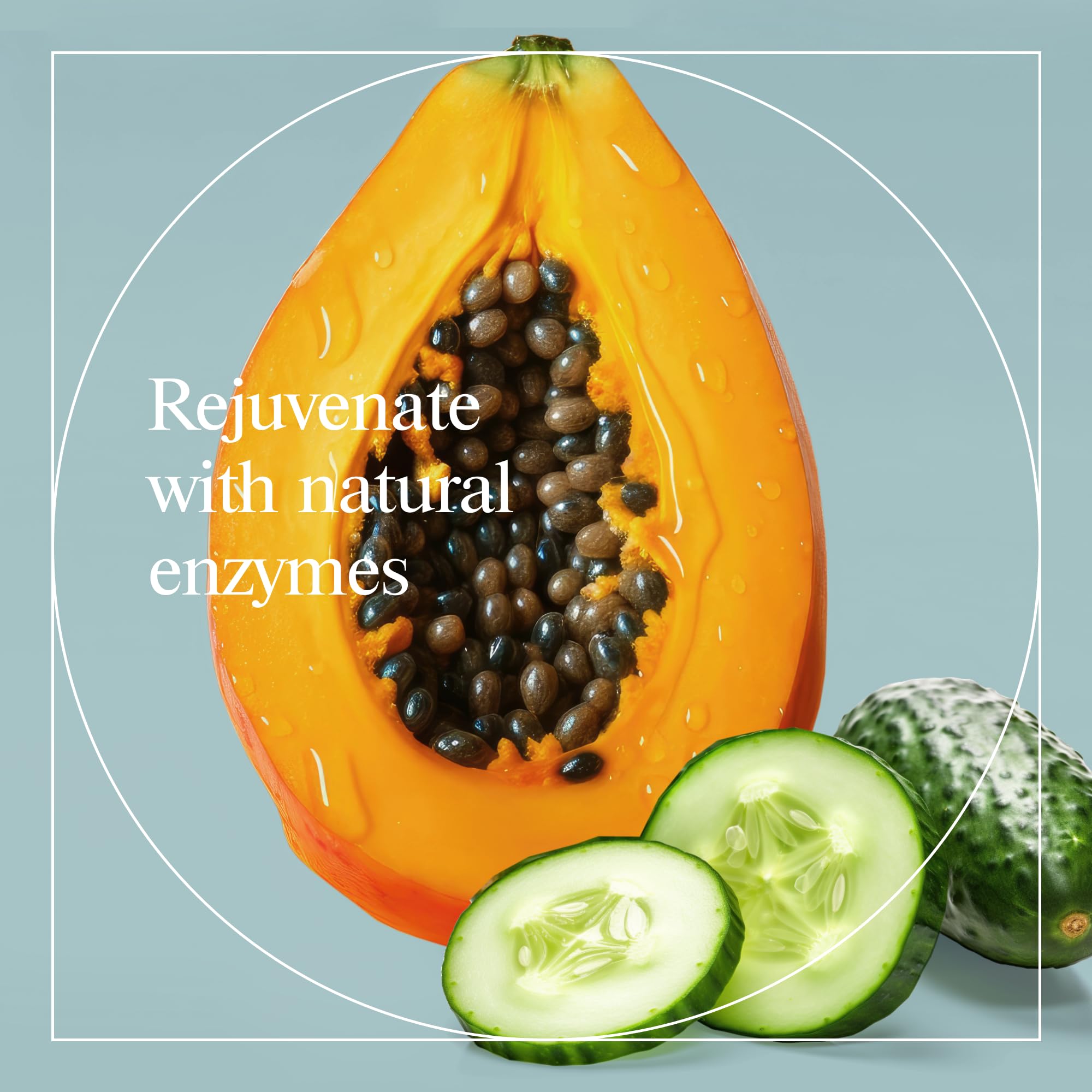Dermazen Purificador: extracto de papaya y pepino que aporta frescura suave.