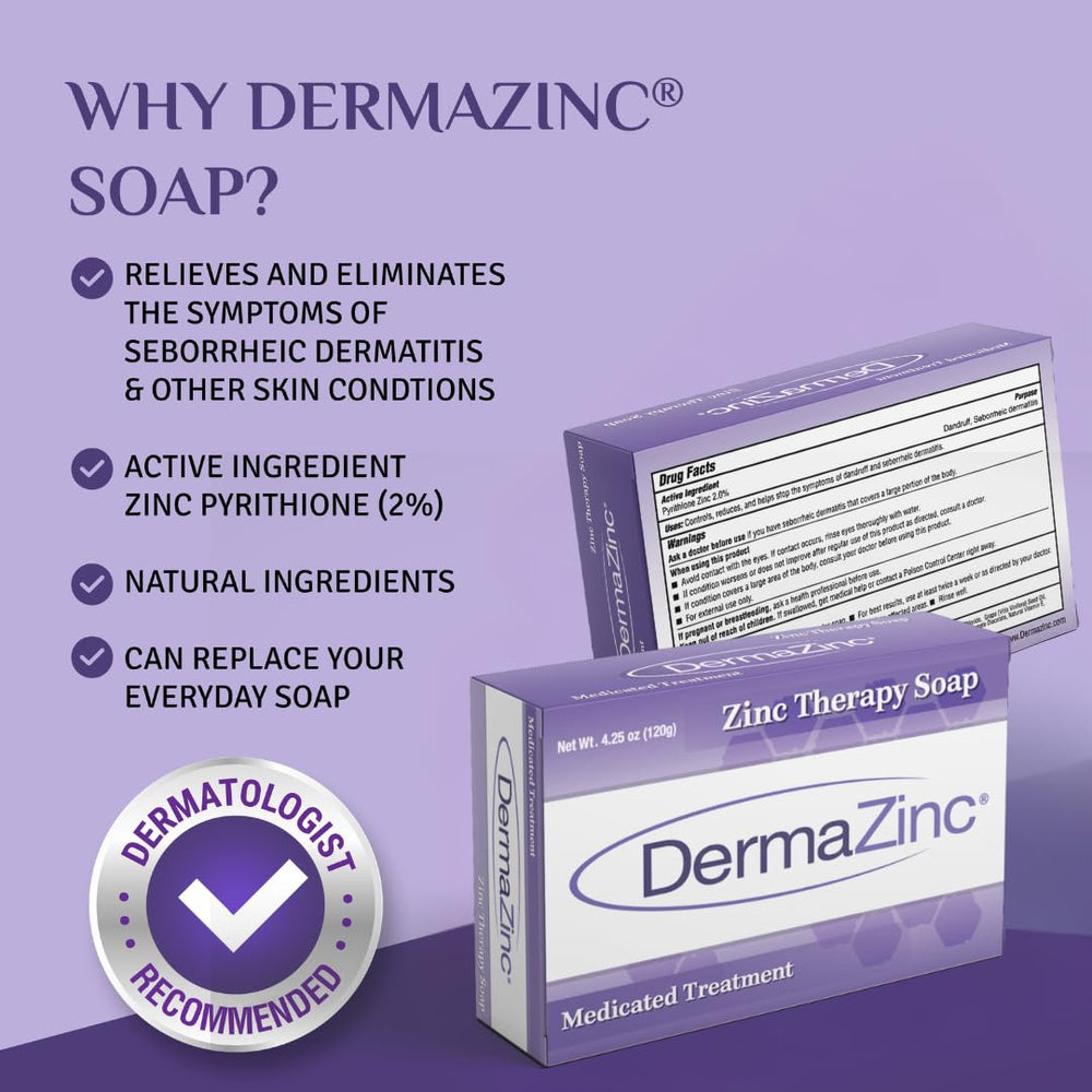 DermaZinc pack 3 savons, solution pratique pour routine quotidienne