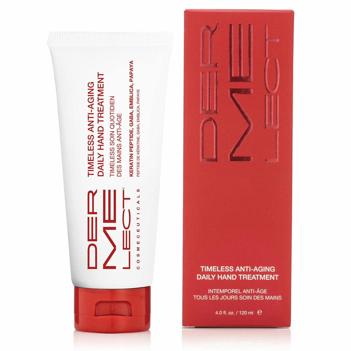 Dermelect Timeless crema manos textura polvo, hidratación suave y rápida absorción
