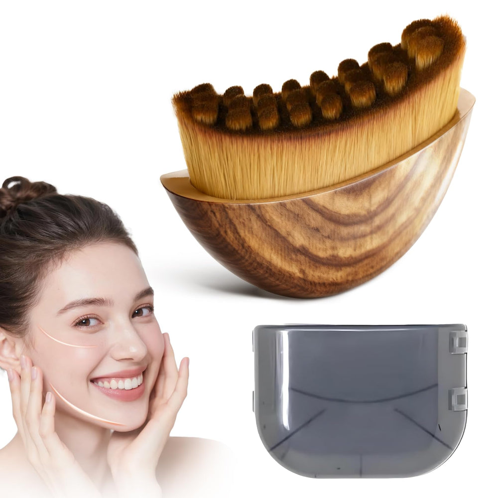 DERMETICS cepillo contorno linfático rostro con borlas de 30 mm para drenaje suave