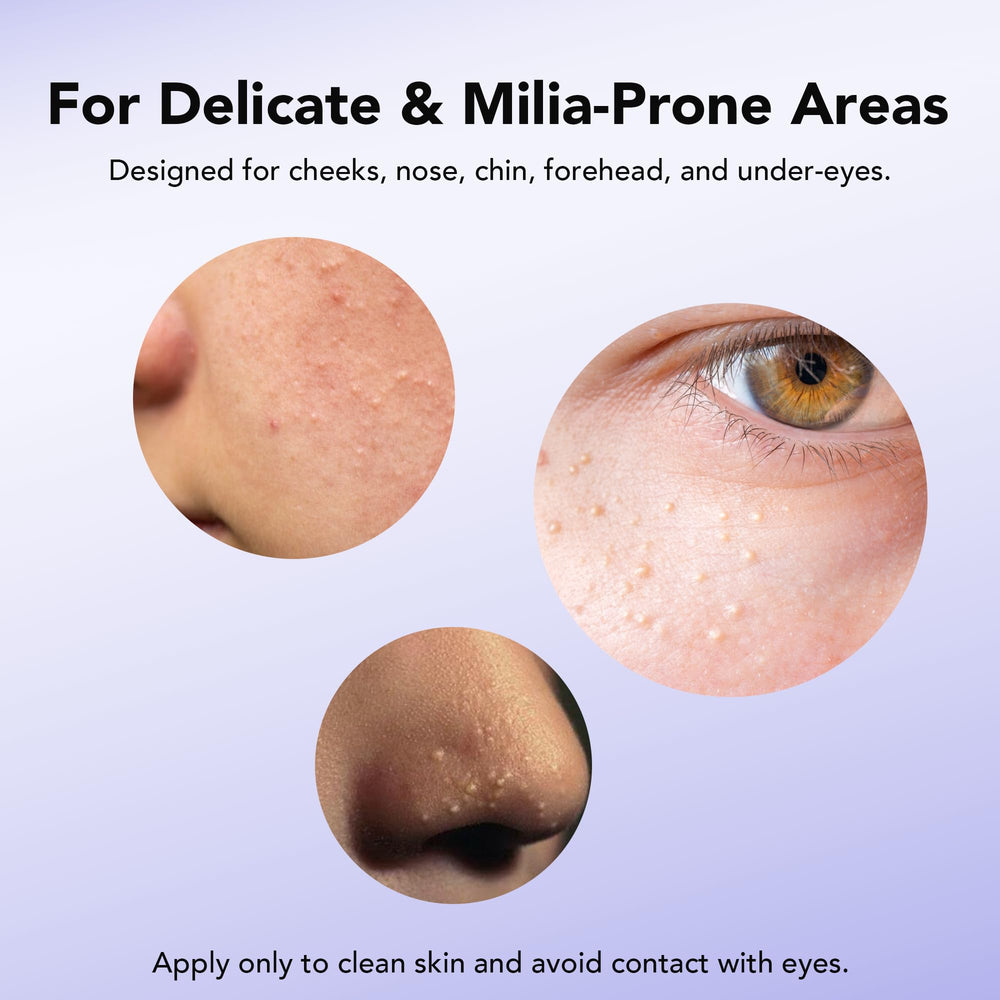 DERMFREE Milia Remover rutina diaria de cuidado facial sencillo
