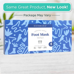 Dermora conjunto cuatro mascarillas exfoliantes para pies, opción práctica