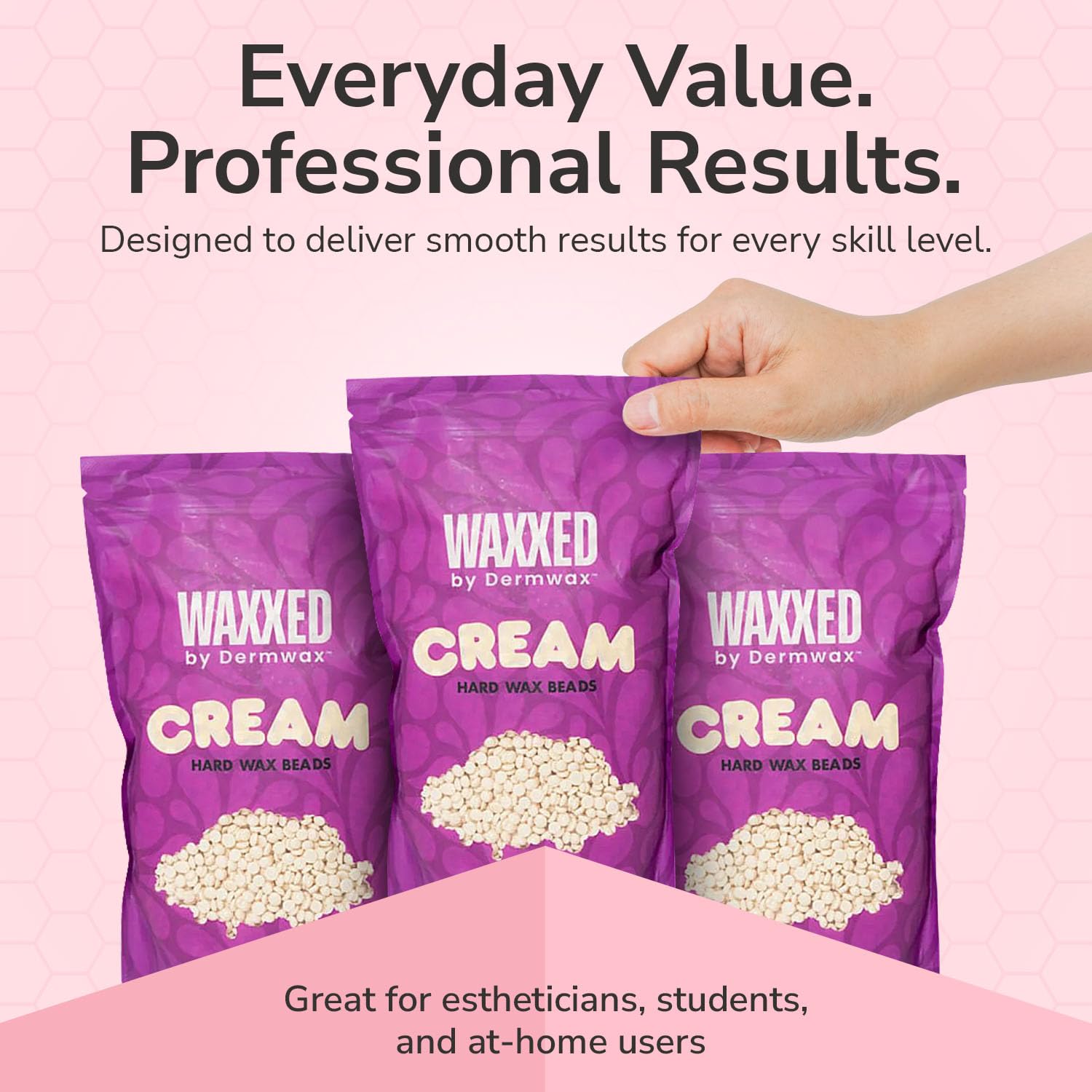 Dermwax WAXXED: apto para salón y hogar, resultados consistentes.
